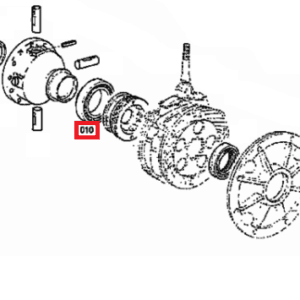 Łożysko wałeczkowe dyferencjału - 0.010.3580.1 - SDF