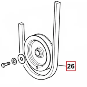 Pas klinowy dmuchawy - 30x15x1600 - 01145369 - SDF