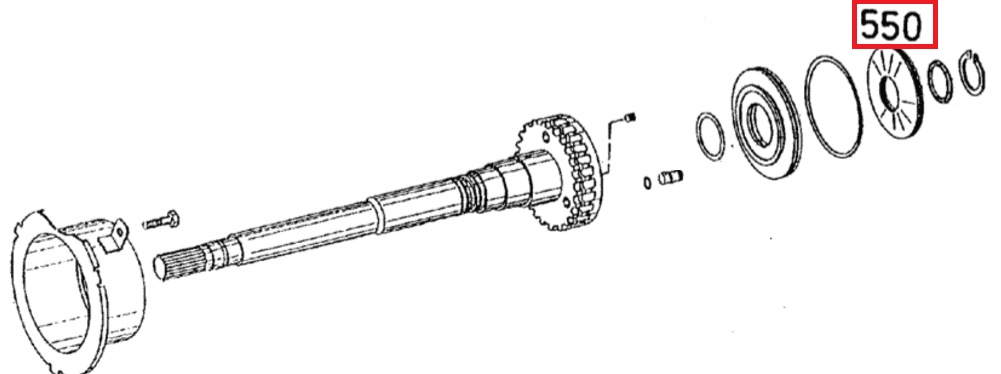 Sprężyna dociskowa - 04416419 - SDF 1 Sprężyna dociskowa - 04416419 - SDF