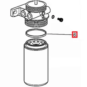 Uszczelka filtra paliwa - 0.900.0864.0 - SDF