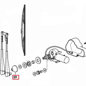 Gumka ramienia wycieraczki przedniej szyby - 0.010.4983.0 - SDF