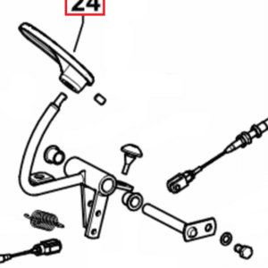 PEDAŁ PRZYSPIESZANIA - 0.010.8696.2/20 - SDF