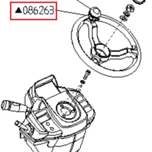 GAŁKA KIEROWNICY - 086263 - MERLO