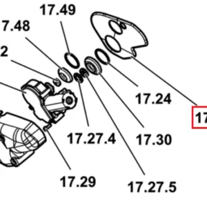 Uszczelka silnika wycieraczek - 04414610 - SDF