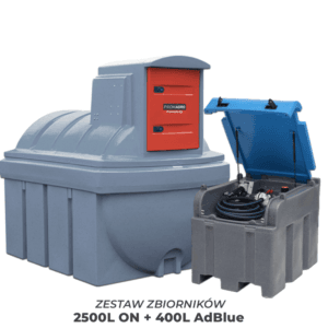 Zestaw zbiorników do oleju napędowego ON i AdBlue - 2500L + 400L - PROMAGRO