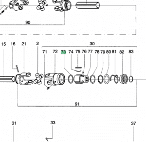 Dysk - Tarcza cierna sprzęgła wałka WOM - 50X70X1MM - POTTINGER