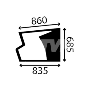 Dolna szyba drzwi - B86848 - GLASSINTER