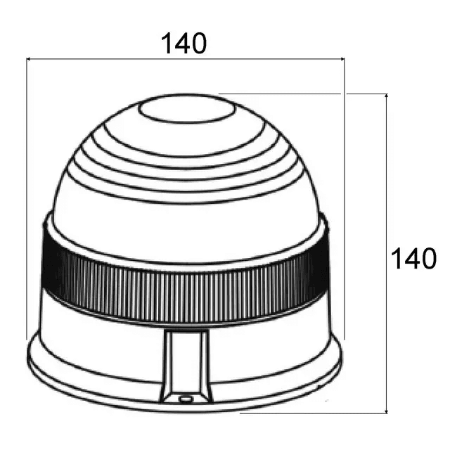 Lampa ostrzegawcza LED 12-24V R65 Na magnes – 1207137 – TECHNI POWER (1)
