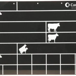 Tablica stanowiskowa 40 x 30 cm - czarna - Can Agri