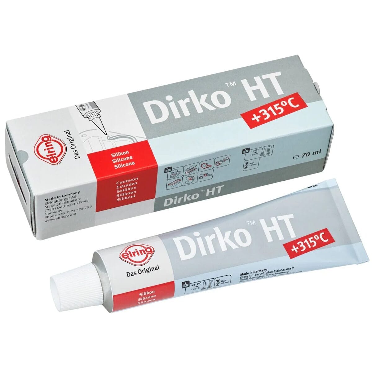 Silikon - Masa uszczelniająca - SZARA- 70ml - 036.164 - DIRKO ELRING 1 Silikon - Masa uszczelniająca - SZARA- 70ml - 036.164 - DIRKO ELRING