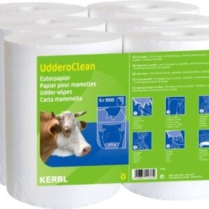 PAPIER DO HIGIENY WYMION UDDERO CLEAN - na mokro i sucho, 21 x 21 cm, 6 x 1000 list - 15895 - KERBL