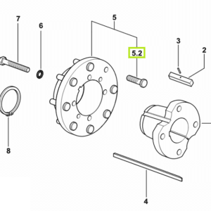 Śruba - Szpilka dwustronna piasty koła - M22 p1.5x85 - 0.009.3541.0 - SDF