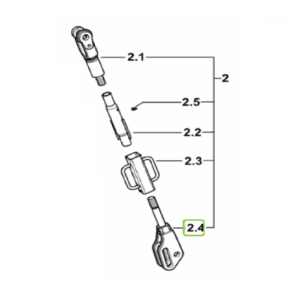 WIDŁAK DOLNY CIĘGNA PIONOWEGO - Cięgno dolne - 0.010.5596.3 - SDF
