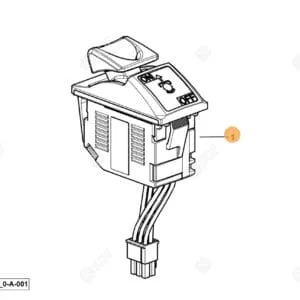 Włącznik przekaźnika wałka WOM PTO - PRZÓD - 0.026.1440.4 - SDF