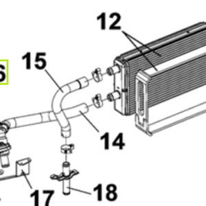 Zawór nagrzewnicy chłodnicy klimatyzacji - 0.900.2619.4 - SDF