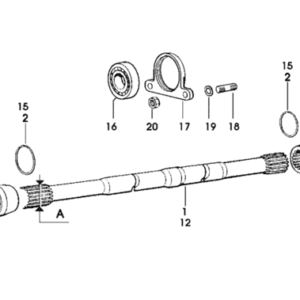 Tuleja wału napędowego 31.5mm - 0.009.3724.0/10 - SDF