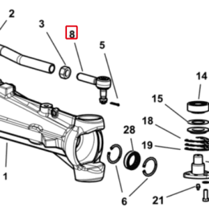 Koncówka drążka kierowniczego - Przegub Kulowy - 0.010.0488.4/10 - SDF
