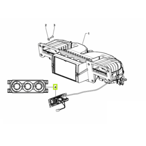 Panel sterowania klimatyzacją nawiewem - 0.016.0730.4/10 - SDF