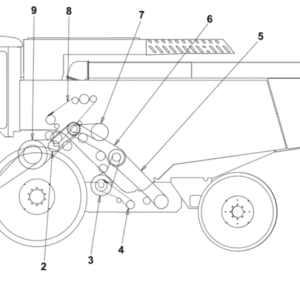 Pas zespolony podajnika 2HCx4350 kombajn - 01145025 - SDF