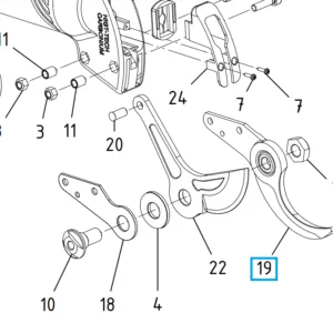 Ostrze stałe sekatora STAR 40 - 0175.0164 - CAMPAGNOLA