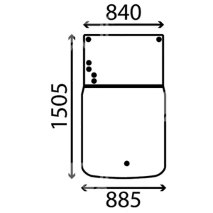 SZYBA PRZEDNIA - CZOŁOWA - PRZYCIEMNIANA - 950-077309 - GLASSINTER