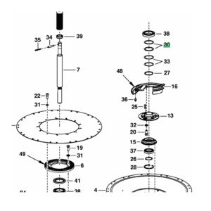 Pierścień dystansowy - podkładka ustalająca - Dysk 90/110x1,00 ISO 4759-3 ZnNi - 163.134 - POTTINGER