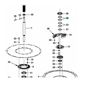 Pierścień dystansowy - podkładka ustalająca - Dysk 90/110x1,00 ISO 4759-3 ZnNi - 163.134 - POTTINGER