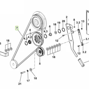 Pas klinowy 17x11x2123 - 2.4119.212.0 - SDF