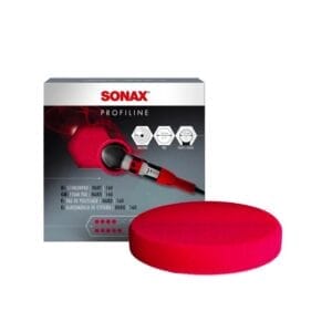 Gąbka polerska czerwona - Twarda 160mm - 493100 - SONAX