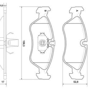 KLOCKI HAMULCOWE - PRZÓD - AD5 443381 - AD Brand