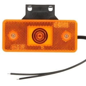 Lampa boczna obrysowa pozycyjna W17 na żarówkę - LEWA / PRAWA - Pomarańczowa - WAŚ