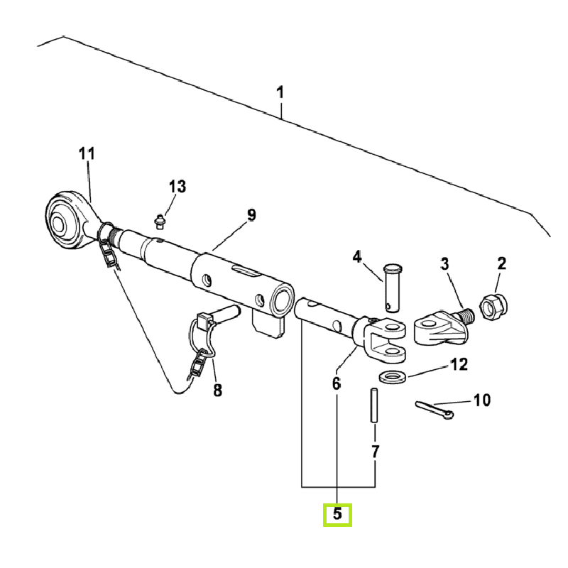 Końcówka łącznika stabilizatora bocznego - 0.010.5217.3/10 - SDF 1 Końcówka łącznika stabilizatora bocznego - 0.010.5217.3/10 - SDF