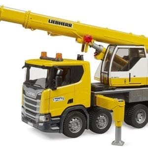 Zabawka - Dźwig budowlany Scania Super 560R z dźwigiem Liebherr - 03571 - BRUDER