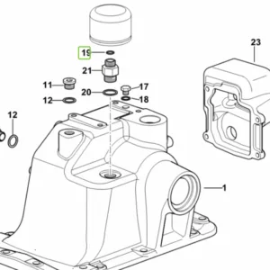 PIERŚCIEŃ USZCZELNIAJĄCY rozdzielacza podnośnika - Oring - 11.11x1.78 - 2.1530.296.0 - SDF