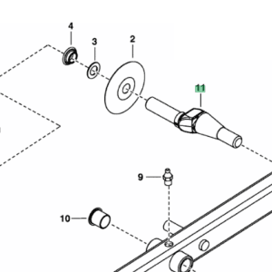 Mimośrodkowa oś koła zgrabiarki TOP - GTW 40 - 610.104 - POTTINGER