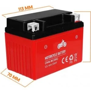 Akumulator żelowy motocyklowy - 12V4AH/10HR - LTX4L-BS - LTC