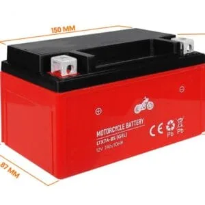 Akumulator żelowy motocyklowy - 12V7A - LTX7A-BS - LTC