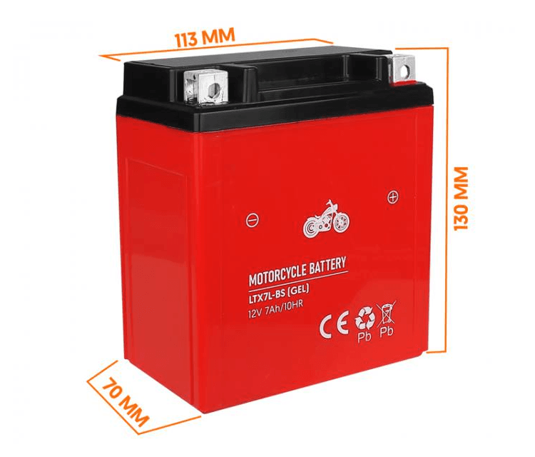 Akumulator żelowy motocyklowy - 12V 7AH - LTX7L-BS - LTC 1 Akumulator żelowy motocyklowy - 12V 7AH - LTX7L-BS - LTC