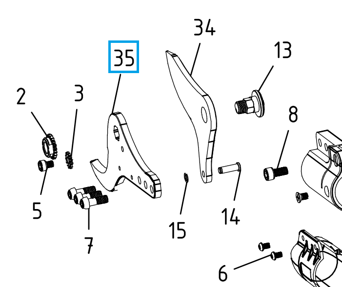 Przeciwnóż STARK 90-160-220 - Y175.0110 - CAMPAGNOLA 1 Przeciwnóż STARK 90-160-220 - Y175.0110 - CAMPAGNOLA
