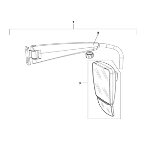 Lusterko wsteczne - podwójne - 0.900.7292.9 - SDF