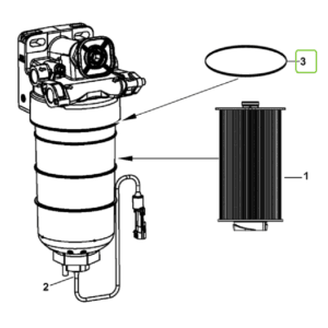 Pierścień uszczelniający - oring filtra paliwa - 0.900.7809.0 - SDF