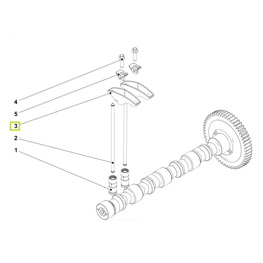 Wahacz laski popychacza TCD3.6 L4 - 04125796 - DEUTZ 1 Wahacz laski popychacza TCD3.6 L4 - 04125796 - DEUTZ