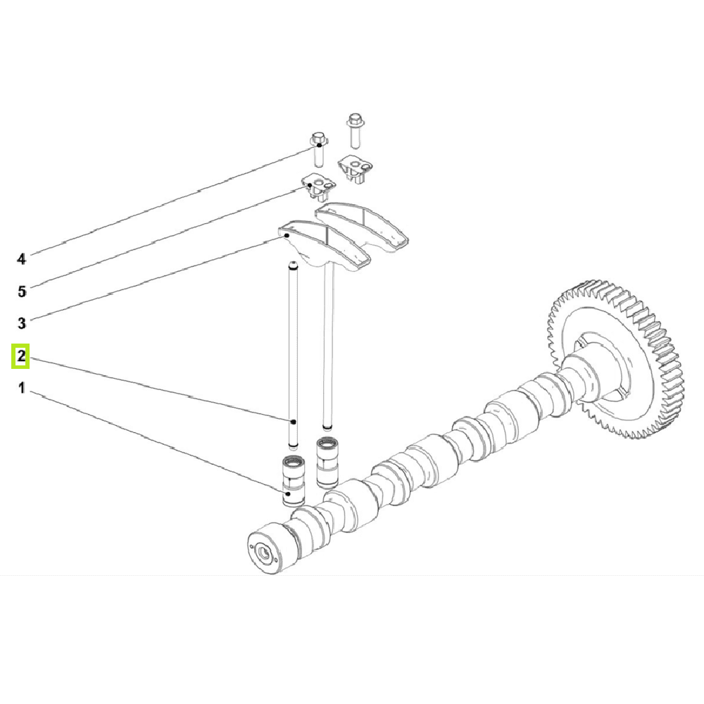 Drążek - Szpilka zaworowa - 04140140 - SDF 1 Drążek - Szpilka zaworowa - 04140140 - SDF