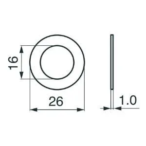 Podkładka 16,1/26x1,00 - 162.401 - POTTINGER