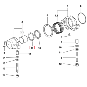 Podkładka ustalająca 63x77x4 - 2.1599.825.0 - SDF