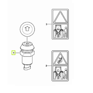 Przycisk podnośnika - włącznik góra - 2.7659.347.0 - SDF