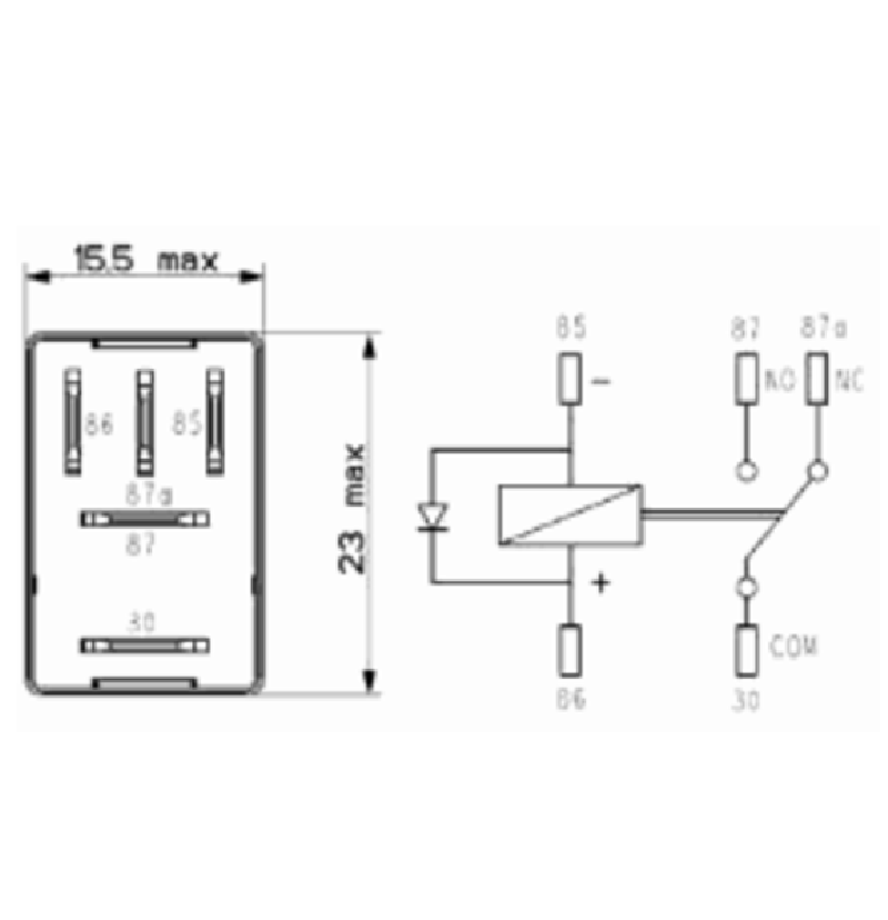 Przekaźnik 12V - 10A ( NC ) - 20A ( NO ) - 2.7752.004.0 - SDF 1 Przekaźnik 12V - 10A ( NC ) - 20A ( NO ) - 2.7752.004.0 - SDF