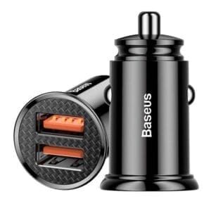 Ładowarka samochodowa 2 x USB - Quick Charge 3.0 - 30 W - 5 A - BASEUS
