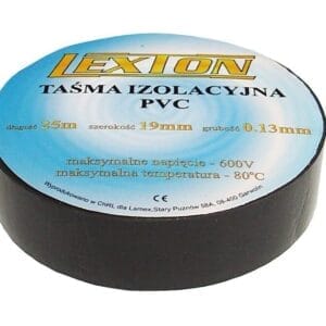 TAŚMA IZOLACYJNA CZARNA 25M - LEXTON