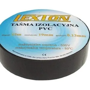 TAŚMA IZOLACYJNA CZARNA 25M - LEXTON